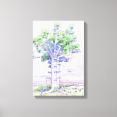 La citta' albero canvas afdruk (Voorkant)