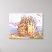 La citta' sferica canvas afdruk (Voorkant)