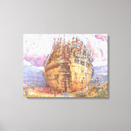 La citta' sferica canvas afdruk