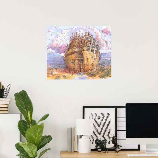 La Citta' Sferica Poster (Thuiskantoor)