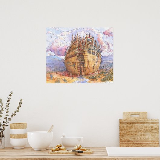 La Citta' Sferica Poster (Keuken)