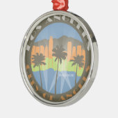 LA City of Angels Beachy Metalen Ornament (Links)