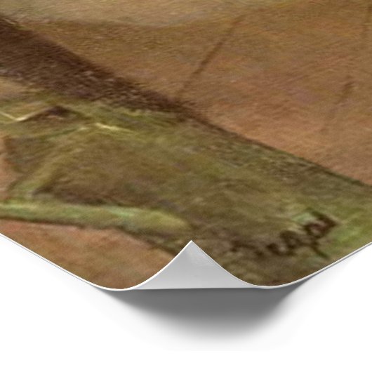 La Classe de Danse door Edgar Degas Poster (Hoek)