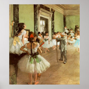 La Classe de Danse door Edgar Degas Poster