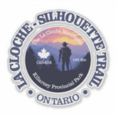 La Cloche-Silhouette Trail (rd2) Sticker (Voorkant)