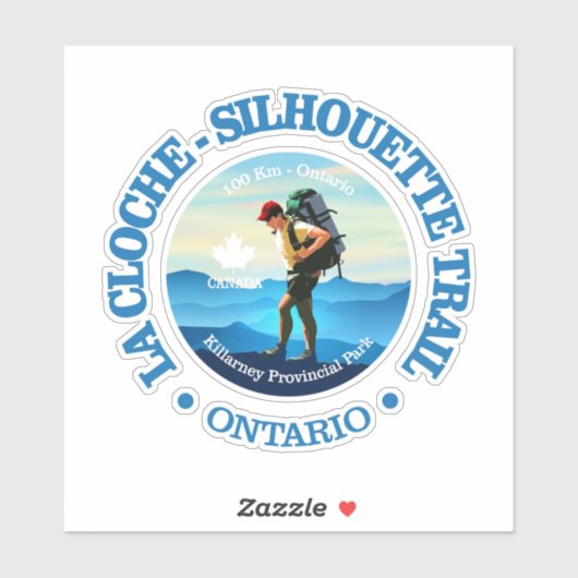 La Cloche-Silhouette Trail (wandelroute C) Sticker (Vel)