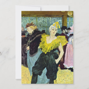 La Clownesse Cha-U-Kao van Toulouse Lautrec