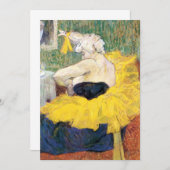 La Clownesse Cha-U-Kao van Toulouse Lautrec (Voorkant / Achterkant)
