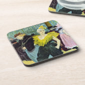 La Clownesse Cha-U-Kao van Toulouse Lautrec Bier Onderzetter (Linkerzijde)