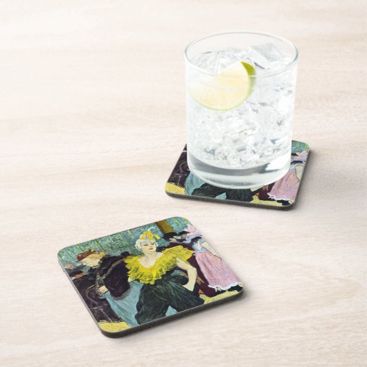 La Clownesse Cha-U-Kao van Toulouse Lautrec Bier Onderzetter (Rechterzijde)