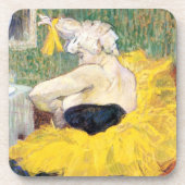 La Clownesse Cha-U-Kao van Toulouse Lautrec Bier Onderzetter (Voorkant)