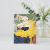 La Clownesse Cha-U-Kao van Toulouse Lautrec Briefkaart (Staand voorkant)