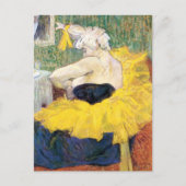 La Clownesse Cha-U-Kao van Toulouse Lautrec Briefkaart (Voorkant)