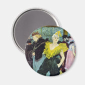 La Clownesse Cha-U-Kao van Toulouse Lautrec Magneet (Voorkant / Achterkant)