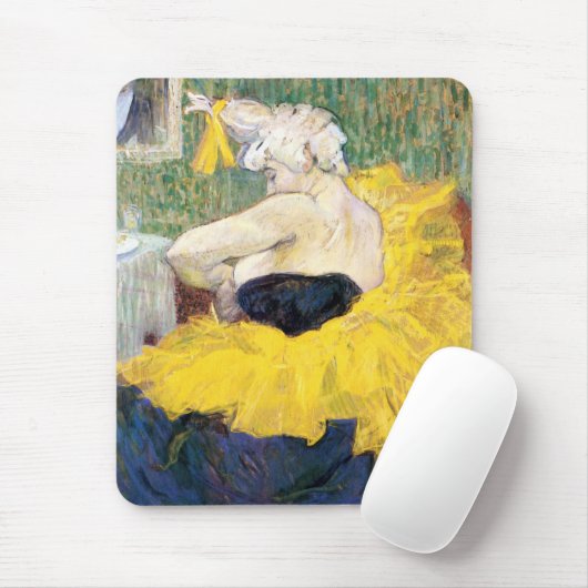 La Clownesse Cha-U-Kao van Toulouse Lautrec Muismat (Met muis)
