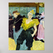 La Clownesse Cha-U-Kao van Toulouse Lautrec Poster (Voorkant)