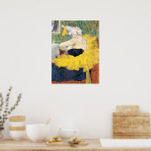 La Clownesse Cha-U-Kao van Toulouse Lautrec Poster (Keuken)