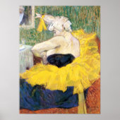 La Clownesse Cha-U-Kao van Toulouse Lautrec Poster (Voorkant)