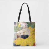La Clownesse Cha-U-Kao van Toulouse Lautrec Tote Bag (Voorkant)