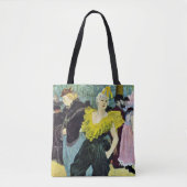 La Clownesse Cha-U-Kao van Toulouse Lautrec Tote Bag (Voorkant)