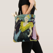 La Clownesse Cha-U-Kao van Toulouse Lautrec Tote Bag (Dichtbij)