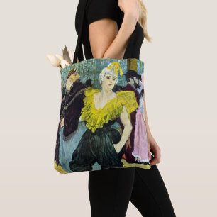 La Clownesse Cha-U-Kao van Toulouse Lautrec Tote Bag
