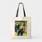 La Clownesse Cha-U-Kao van Toulouse Lautrec Tote Bag (Voorkant)