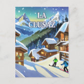 La Clusaz (film) Briefkaart (Voorkant)