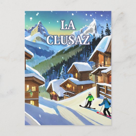 La Clusaz (film) Briefkaart (Voorkant)