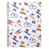 La Clusaz Frankrijk Ski Snowboard patroon Notitieboek (Voorkant)