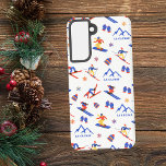 La Clusaz Frankrijk Ski Snowboard patroon Samsung Galaxy Hoesje<br><div class="desc">Een grappig winterskipatroon voor het skigebied La Clusaz in de Franse Alpen,  Haute Savoie,  Frankrijk. Perfect cadeau-idee voor wintersportliefhebbers: ski,  snowboard,  freestyle,  skisprong,  langlaufen.</div>