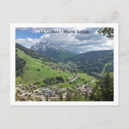 La Clusaz, Haute-Savoie, Franse Alpen Briefkaart