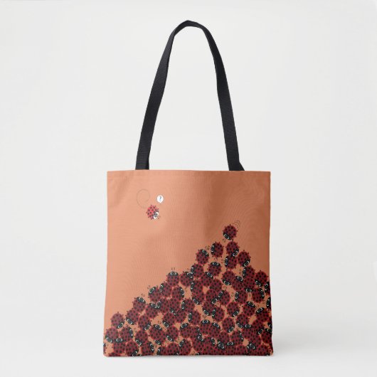 La Coccinelle, een drukke plek in koraal? Tote Bag (Voorkant)