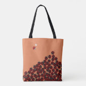 La Coccinelle, een drukke plek in koraal? Tote Bag (Achterkant)