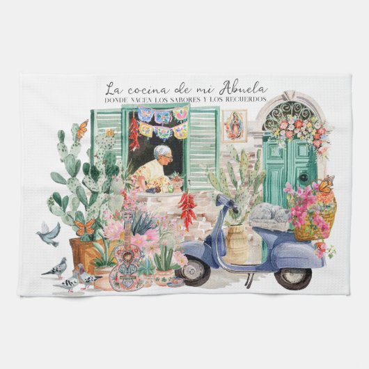 La Cocina de mi Abuela | Mexican Home Theedoek (Horizontaal)