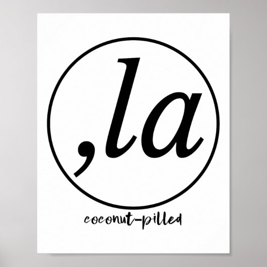 La Coconut Pilled Kamala Harris Vrouwen Poster (Voorkant)