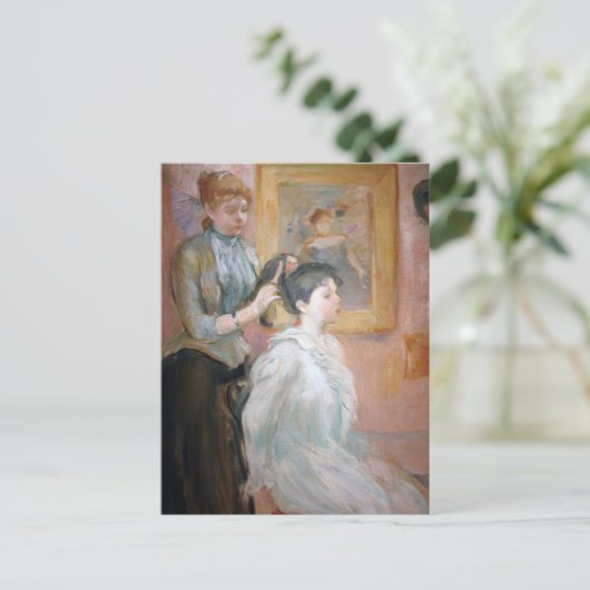 La Coiffure | Berthe Morisot Briefkaart (Staand voorkant)