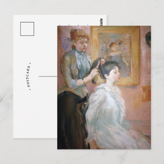 La Coiffure | Berthe Morisot Briefkaart (Voorkant / Achterkant)