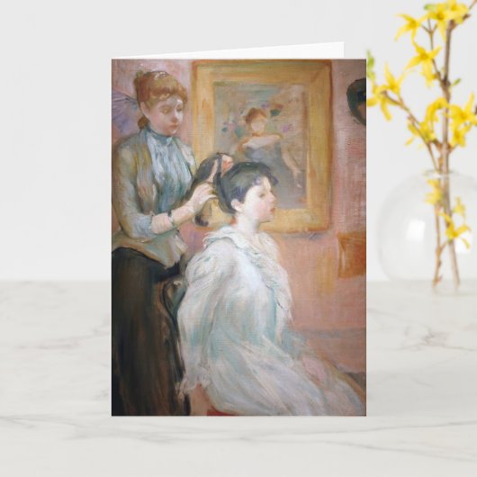 La Coiffure | Berthe Morisot Kaart (Gele Bloem)