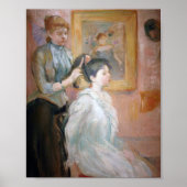 La Coiffure | Berthe Morisot Poster (Voorkant)
