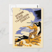 La Commune de Paris y La Revolucion Espanola Briefkaart (Voorkant / Achterkant)