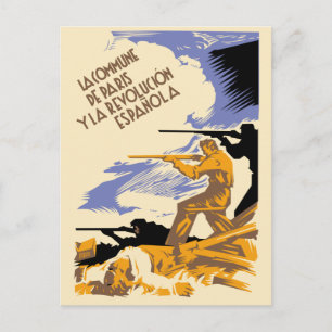 La Commune de Paris y La Revolucion Espanola Briefkaart