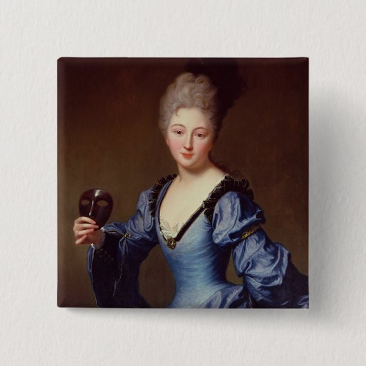 La Comtesse de Bersac Vierkante Button 5,1 Cm (Voorkant)