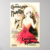 La Comtesse Maritza Vintage Poster (Voorkant)