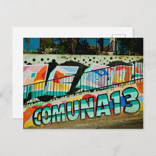 La Comuna 13 | Medellín, gemeente San Javier 13 Briefkaart (Voorkant / Achterkant)