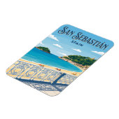 La Concha-strand Spanje Magneet (Linkerzijde)