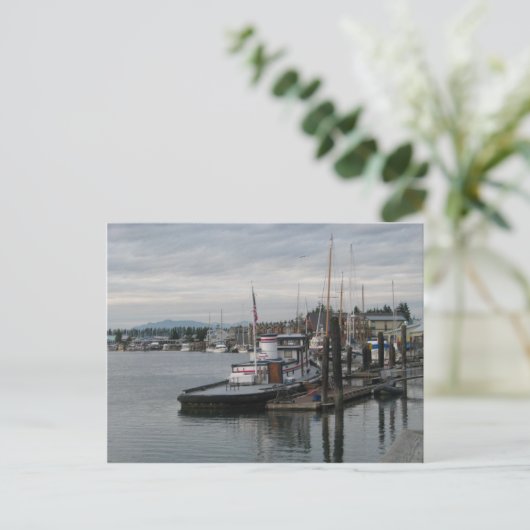 La Conner Barge Briefkaart (Staand voorkant)