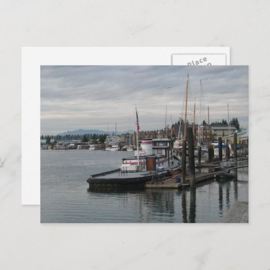 La Conner Barge Briefkaart (Voorkant / Achterkant)