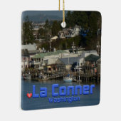 La Conner WA Keramisch Ornament (Rechts)