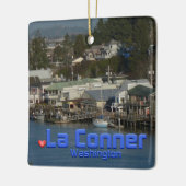 La Conner WA Keramisch Ornament (Links)
